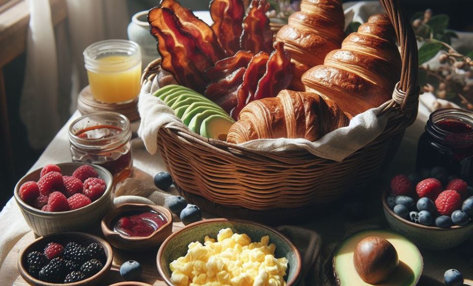 imagem de um kit de café da manhã.