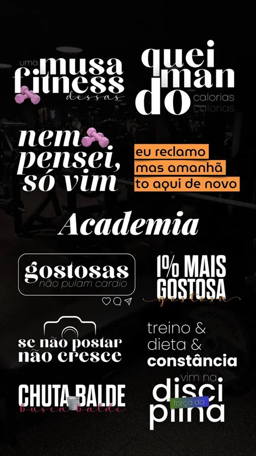 figurinhas para academia