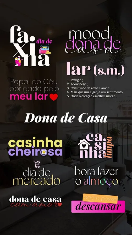 pack de figurinhas dona de casa