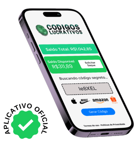 Códigos lucrativos é golpe? Veja a minha experiência com o app