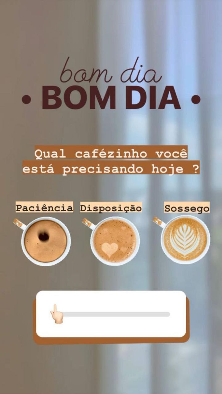 Interaja com a sua audiência por meio dos stories.