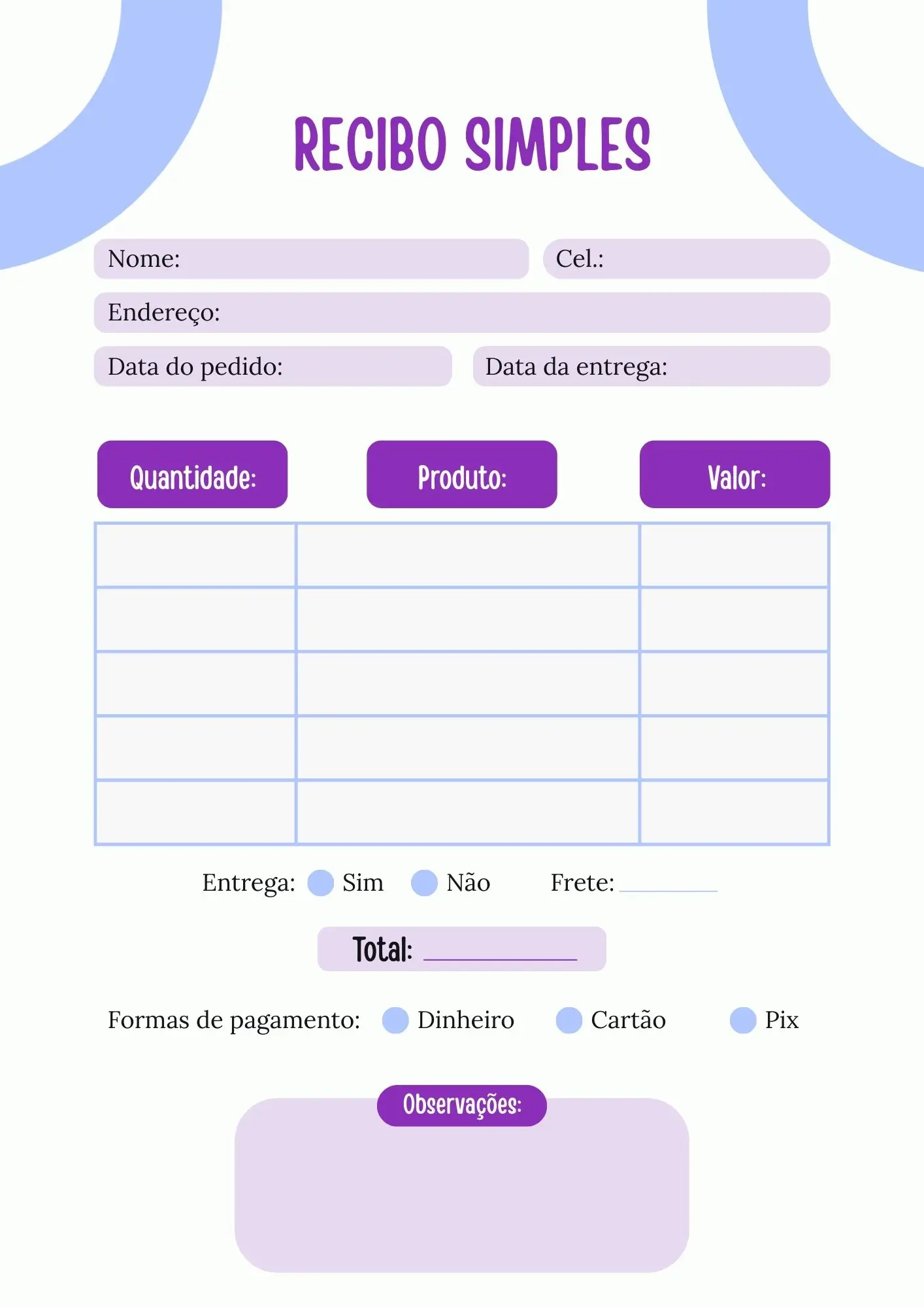recibo simples 2