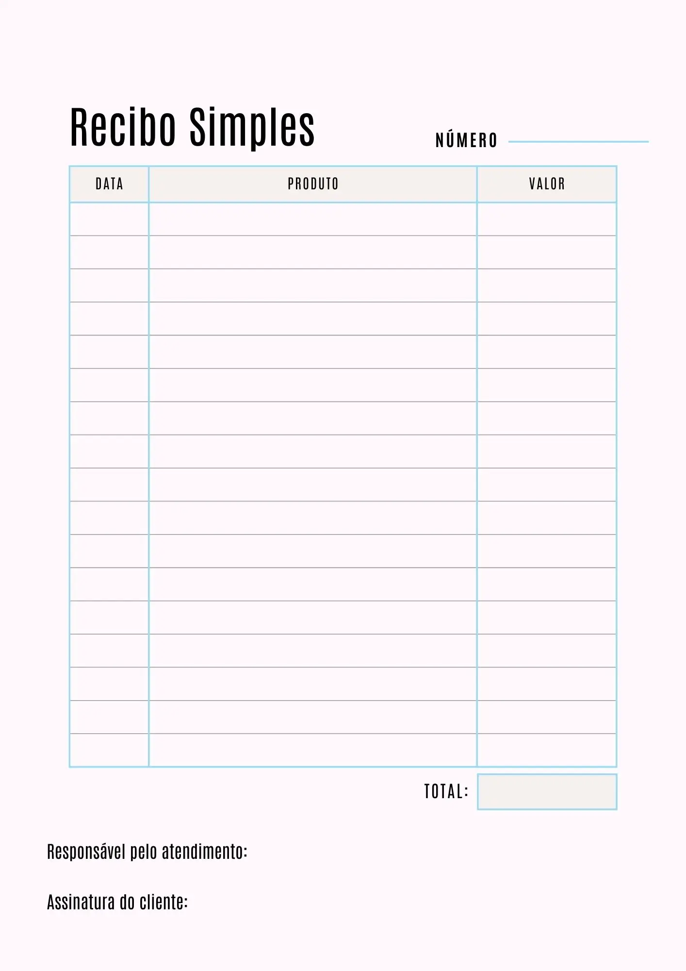 Recibo simples