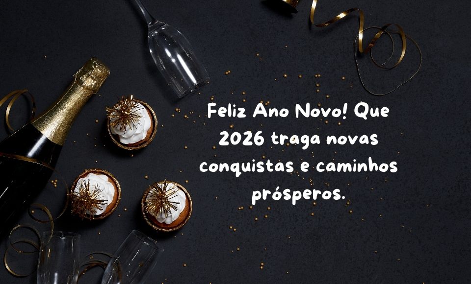 Frase de agradecimento ao ano novo.