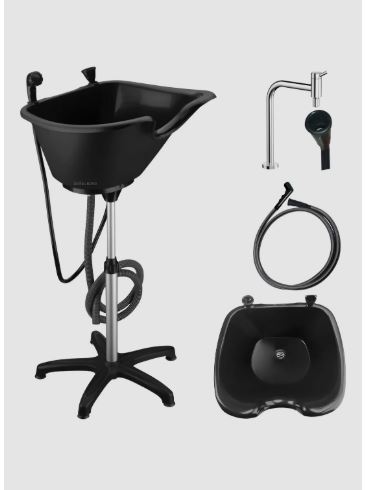 lavatório de cabelo portátil. 