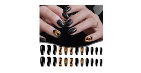 Adesivos De Unhas De Halloween – Gatos, Abóboras Sinistras