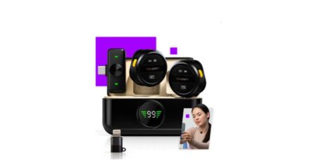 Microfone Lapela Redondo Sem Fio Anti Ruído